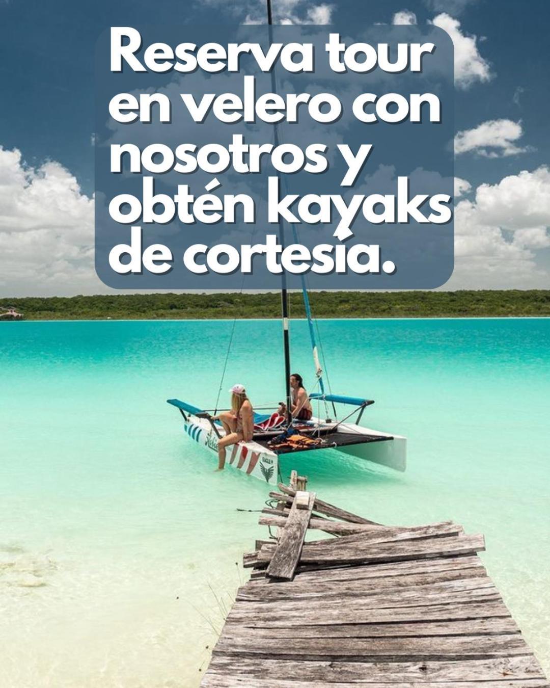 Tortuga Bacalar Bed and Breakfast Exterior foto